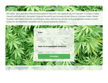 Tablet Screenshot of cannabis.de