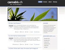 Tablet Screenshot of cannabis.ch