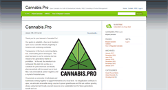 Desktop Screenshot of cannabis.pro