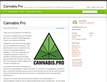 Tablet Screenshot of cannabis.pro